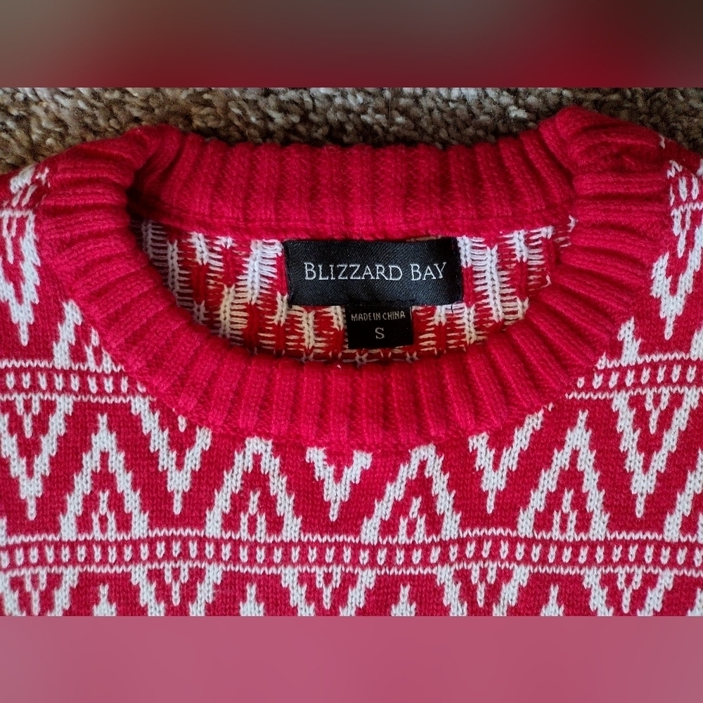 Blizzard Bay Ugly Christmas Fair isle Llama Pattern Sweater Small - Picture 4 of 12